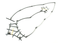 'Black and gold' rutile formation necklace
