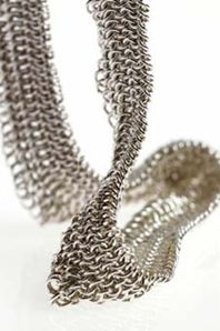 Alison Evans Silver flat Necklace Detail