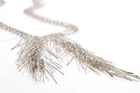 Alison Evans silver Tassle Necklace Detail