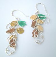 Seaweed drop earrings