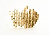 Stacked Brooch #2