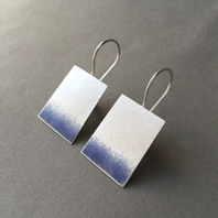 Violet Blue Trapezium Earrings