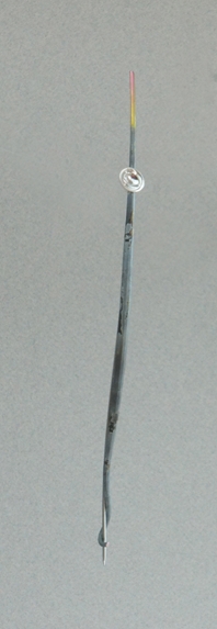 silver oval lapel pin