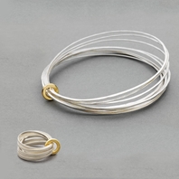 Ripple bangle and ring