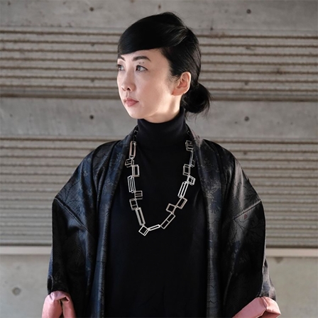 Cube Necklace by Mariko Sumioka