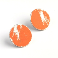 Buoy Earrings orange